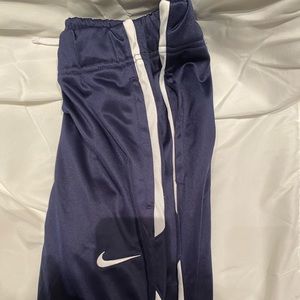 Nike Therma Fit Sweatpants in Navy and White